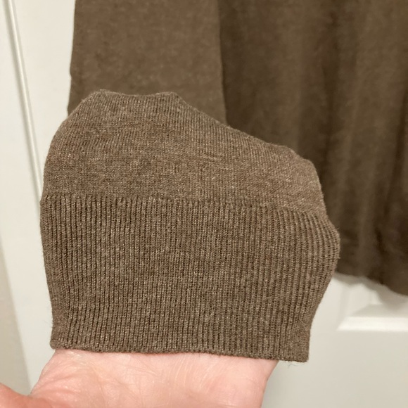 Lauren Ralph Lauren Brown Silk Blend Turtleneck Long Sleeve Sweater #QB - Picture 4 of 6